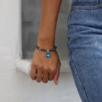 Moonglow Labradorite Stretch Beaded Bracelets - Juli's Wearable Art
