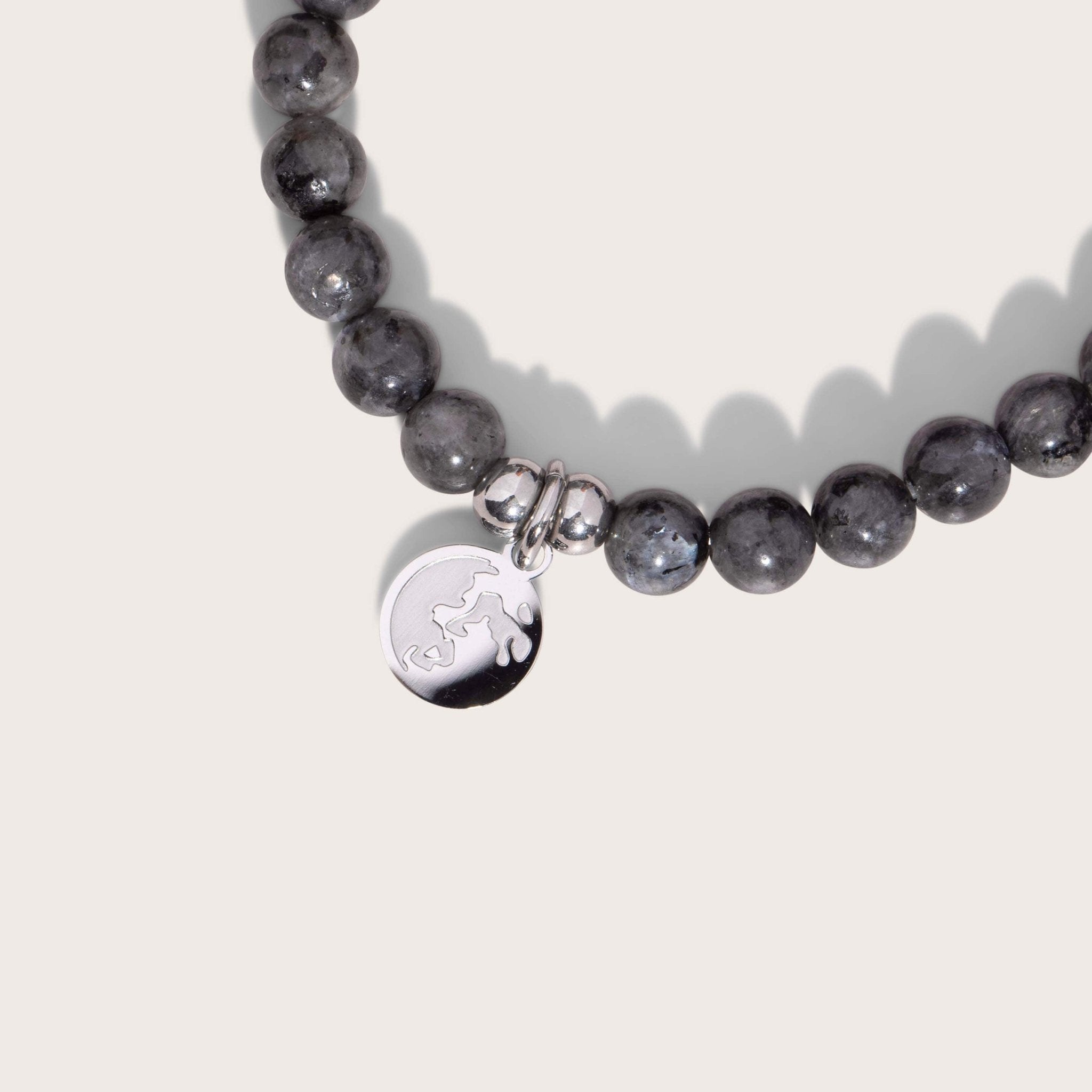 Moonglow Labradorite Stretch Beaded Bracelets - Juli's Wearable Art