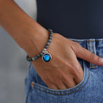 Moonglow Labradorite Stretch Beaded Bracelets - Juli's Wearable Art