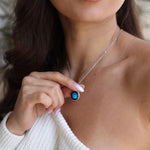 Moonglow Simplicity Silver Necklaces - Juli's Wearable Art
