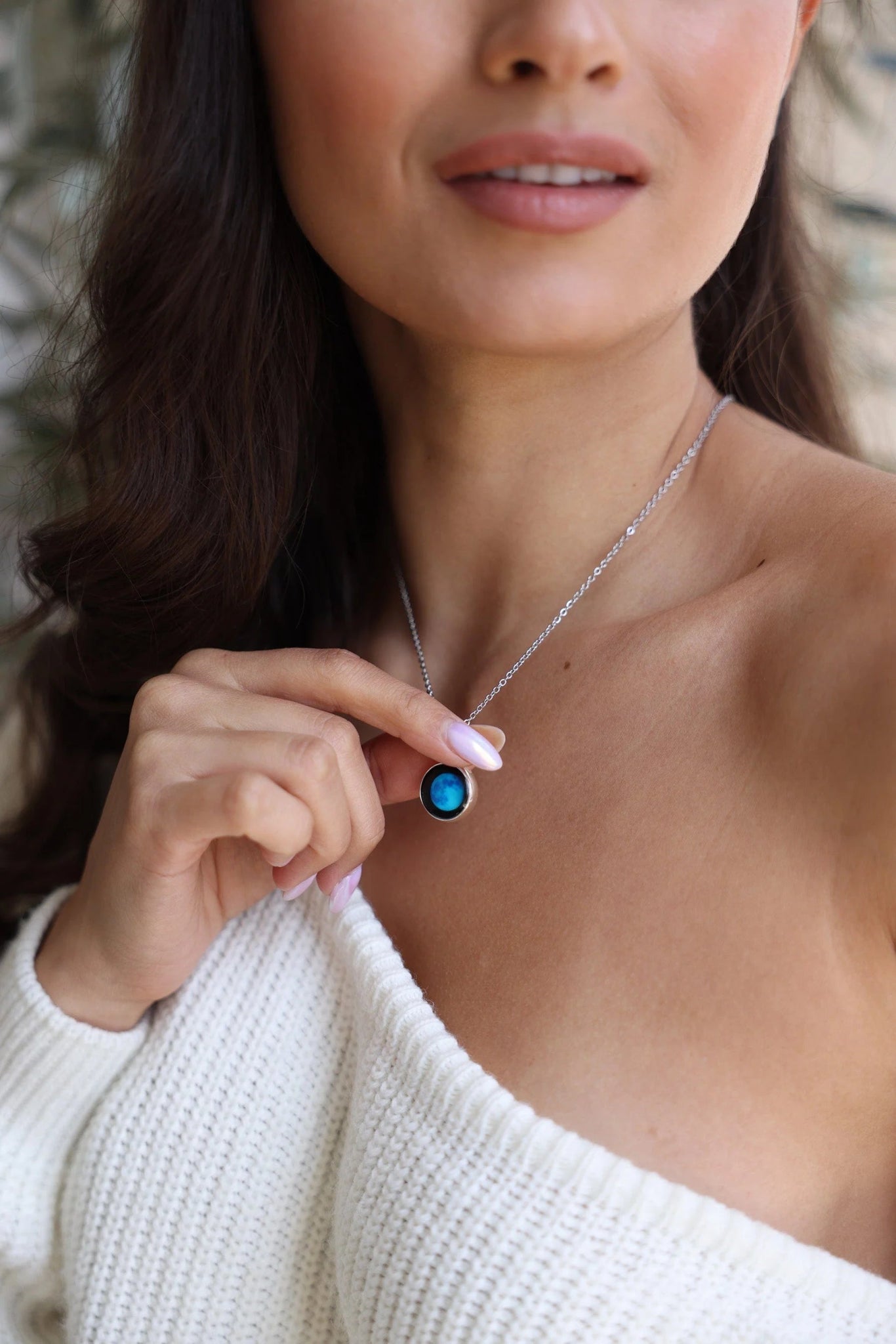 Moonglow Simplicity Silver Necklaces - Juli's Wearable Art