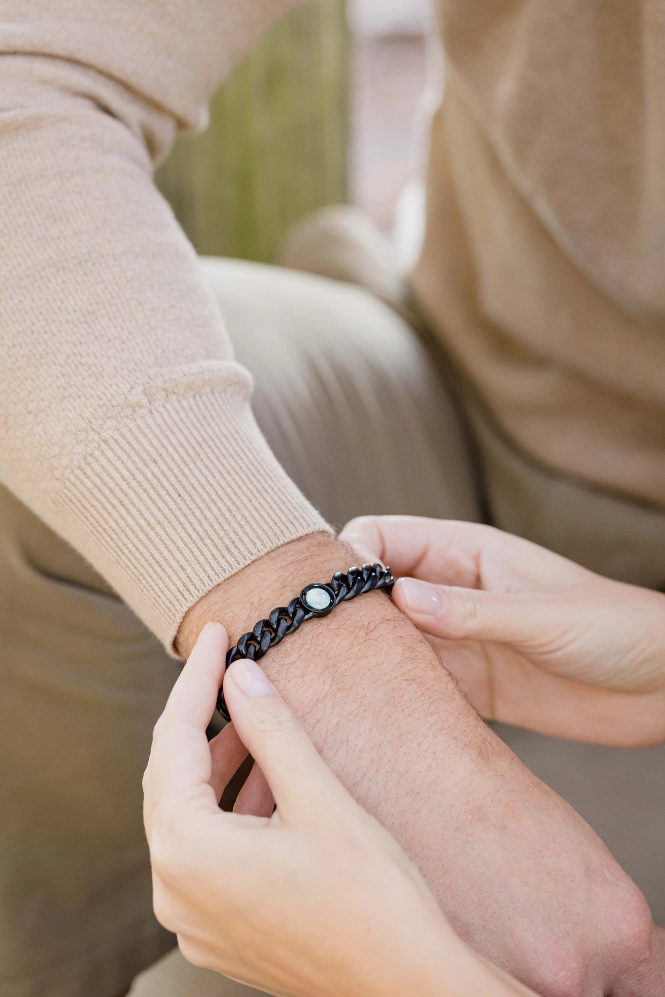 Moonglow Titan Black Stainless Steel Bracelets