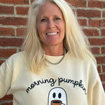 "Morning Pumpkin" Weekend Crew Neck Sweatshirt - Juli's Wearable Art