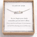 Mountain Mustard Seed | Class of 2026 Graduation Necklace | Silver - Juli's Wearable Art