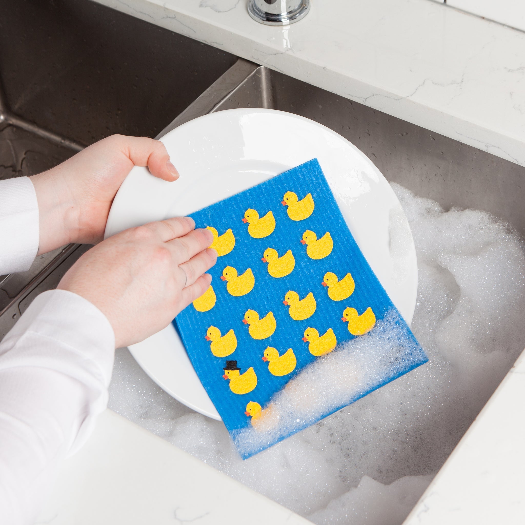 Rubber Duckies Swedish Sponge Cloth