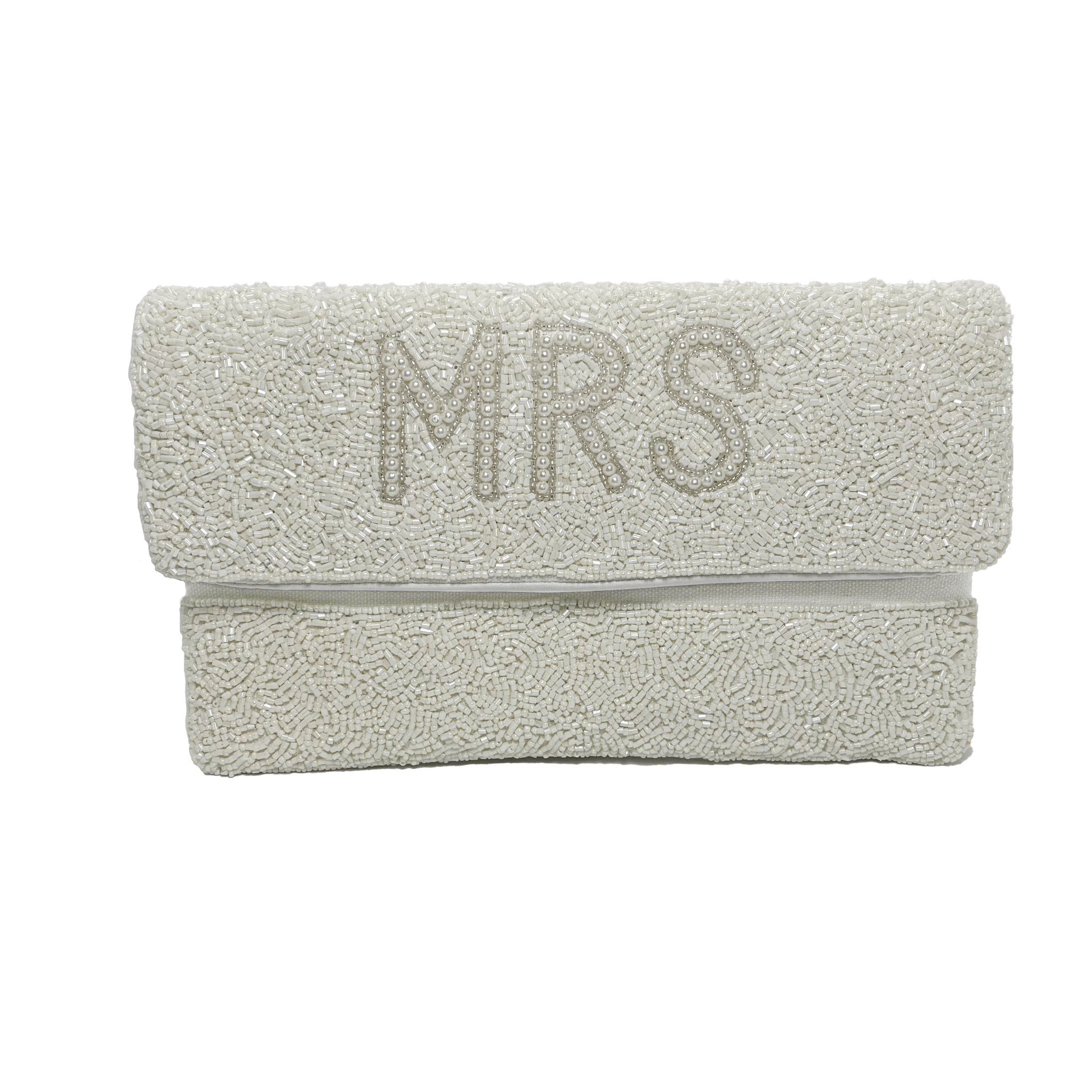Mrs. Pearls Beaded Clutch