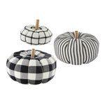 Mudpie Black & White Pumpkins - Juli's Wearable Art