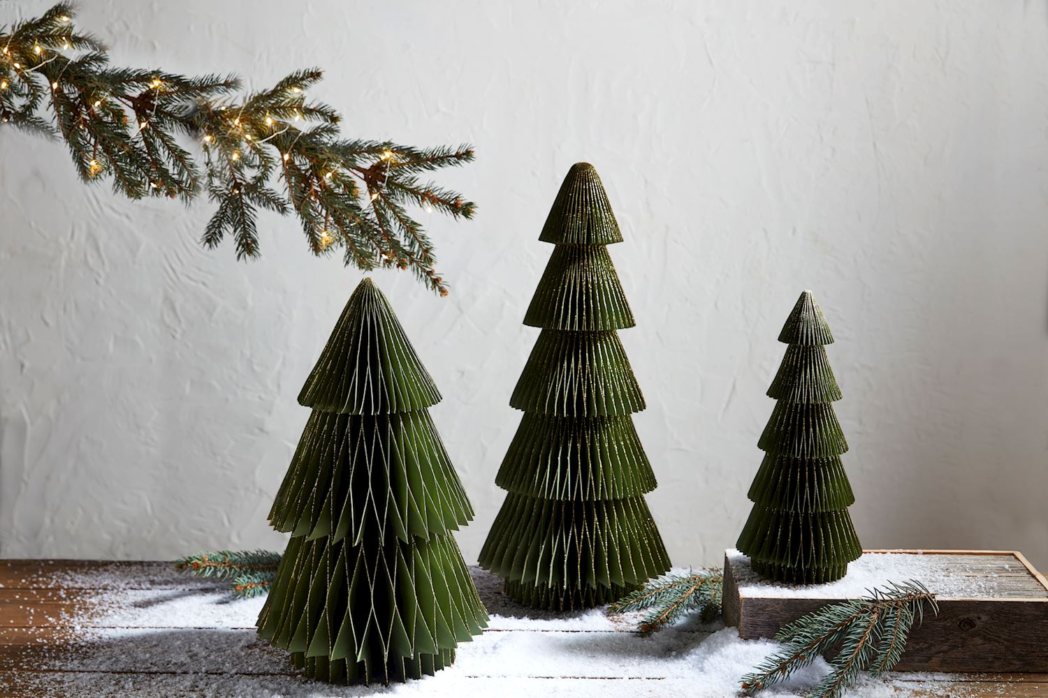 Mudpie Green Paper Tree Sitters - Juli's Wearable Art
