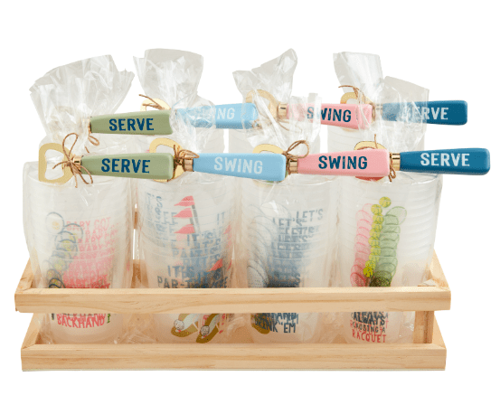 Mudpie Tennis & Golf Party Cup & Opener Sets
