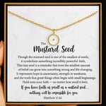 Mustard Seed Faith Necklace | Gold - Juli's Wearable Art