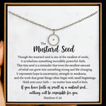 Mustard Seed Faith Necklace | Silver - Juli's Wearable Art