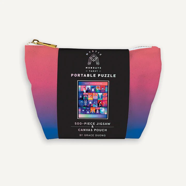 Mystic Mondays Portable Puzzle 500 - Piece Jigsaw & Canvas Pouch - Juli's Wearable Art