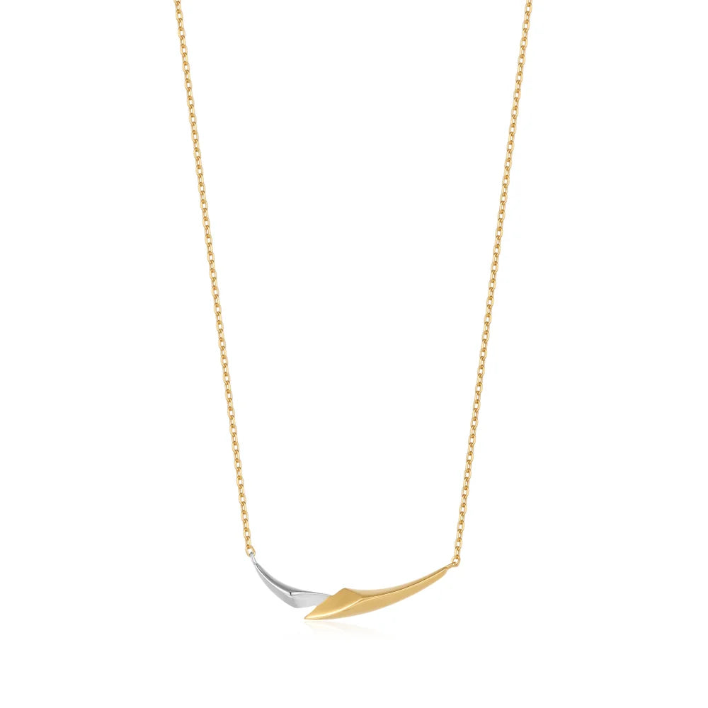 Ania Haie Gold Arrow Two-Tone Necklace