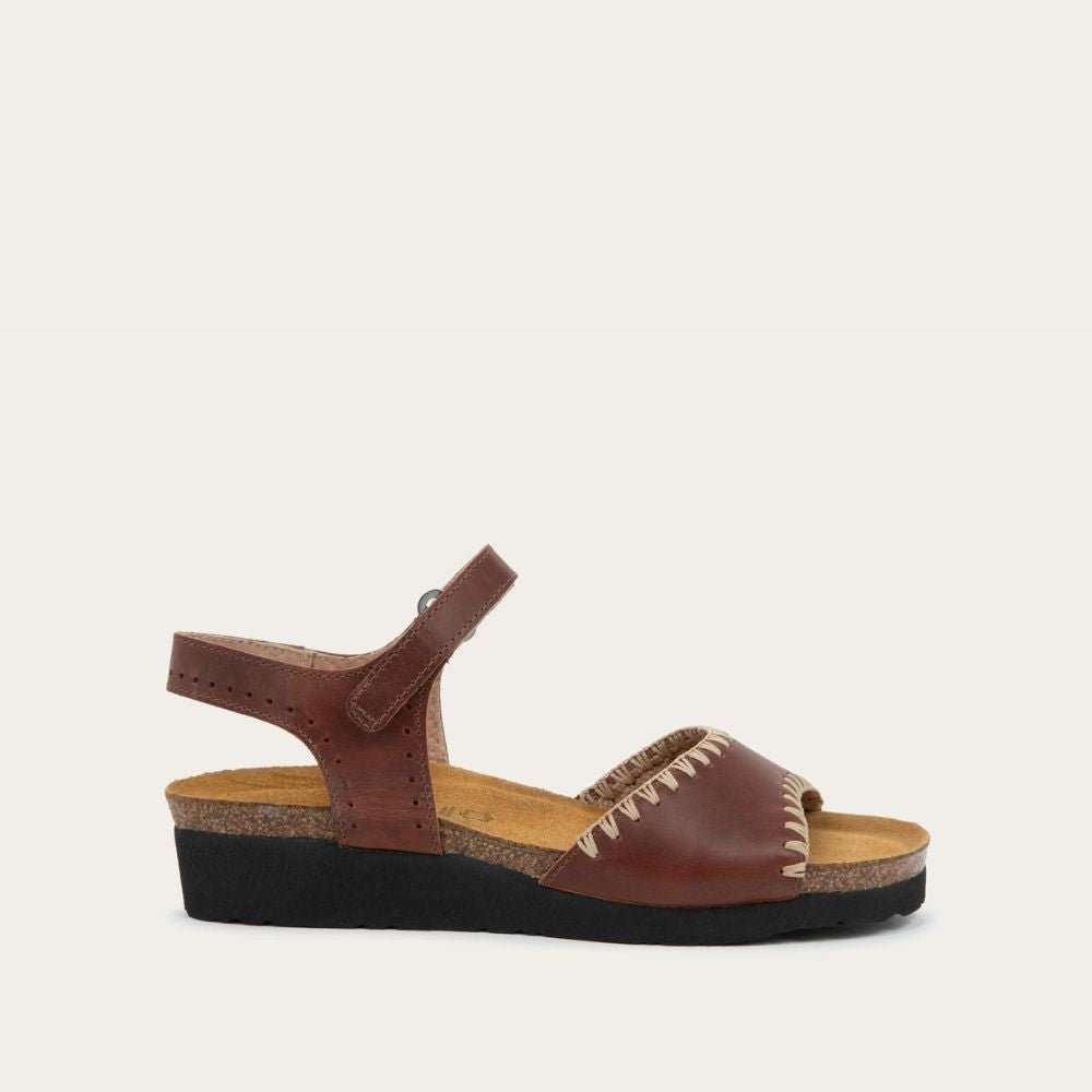 NAO Luna Sandals | Brown Brandy Nubuck - Juli's Wearable Art