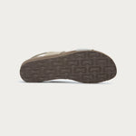NAOT Amy Sandals | Beige Lizzard Leather/Beige Elastic - Juli's Wearable Art