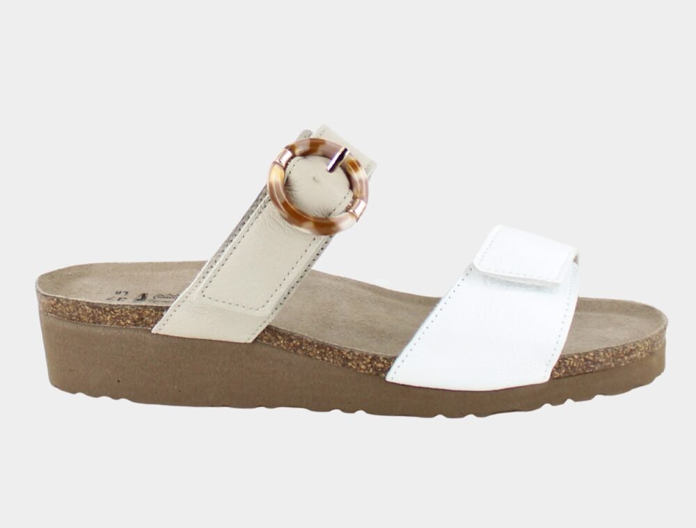 NAOT Anabel Sandal - Ivory & White - Juli's Wearable Art