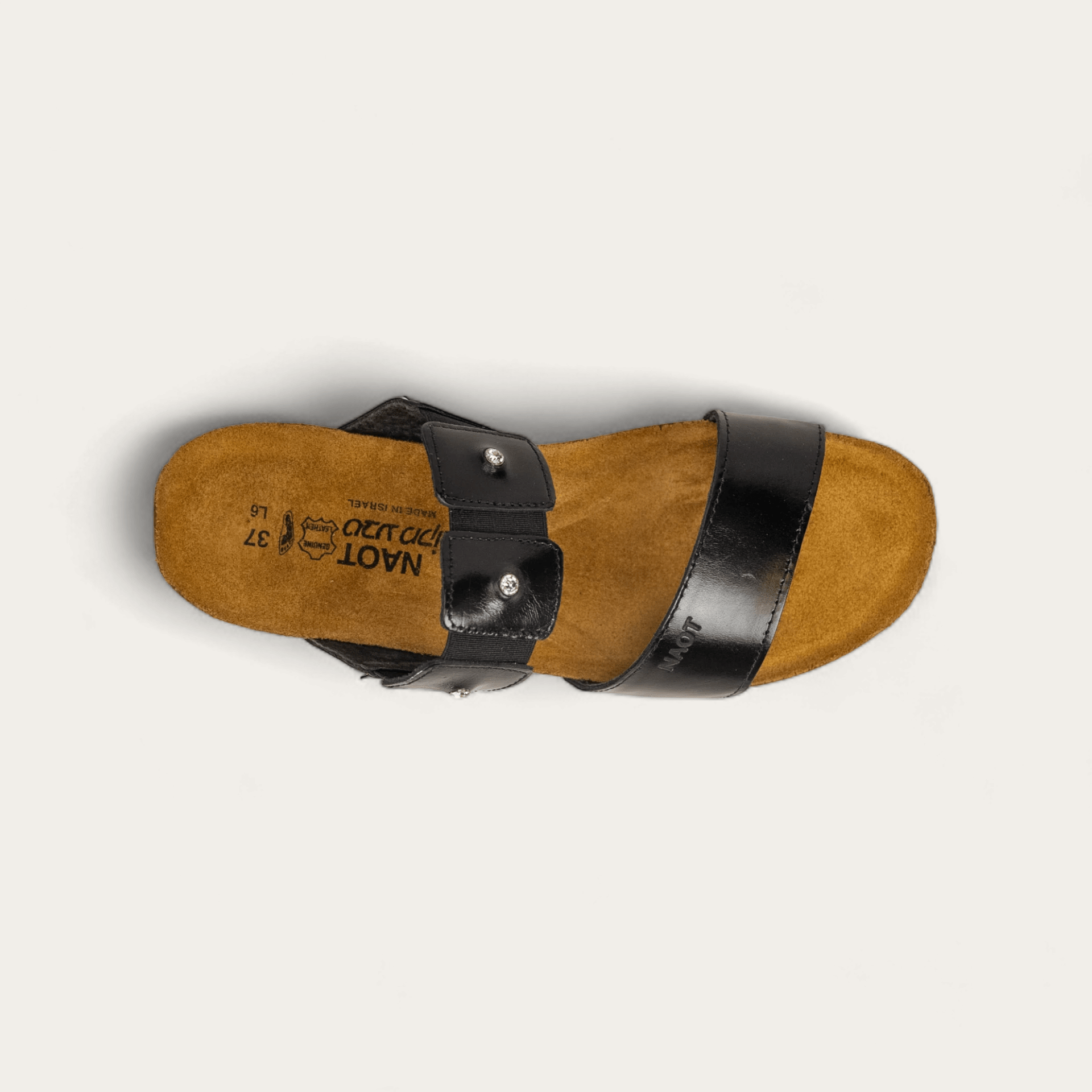 NAOT Ashley Sandals | Black Madras Leather - Juli's Wearable Art