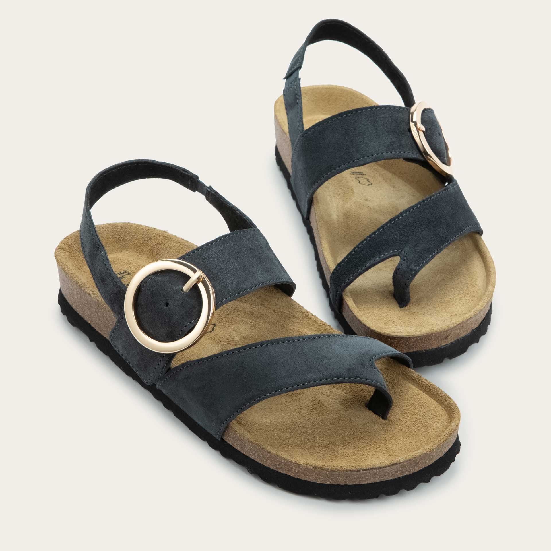NAOT Baltimore Sandals | Charcoal Soft Suede