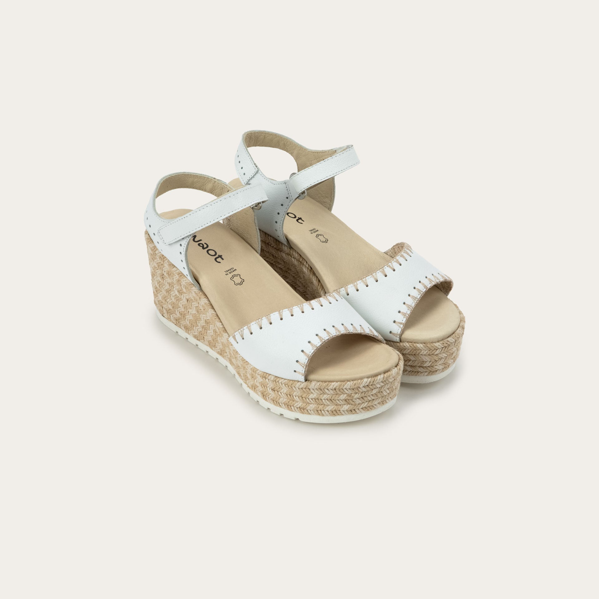 NAOT Blanes - White Leather - Juli's Wearable Art