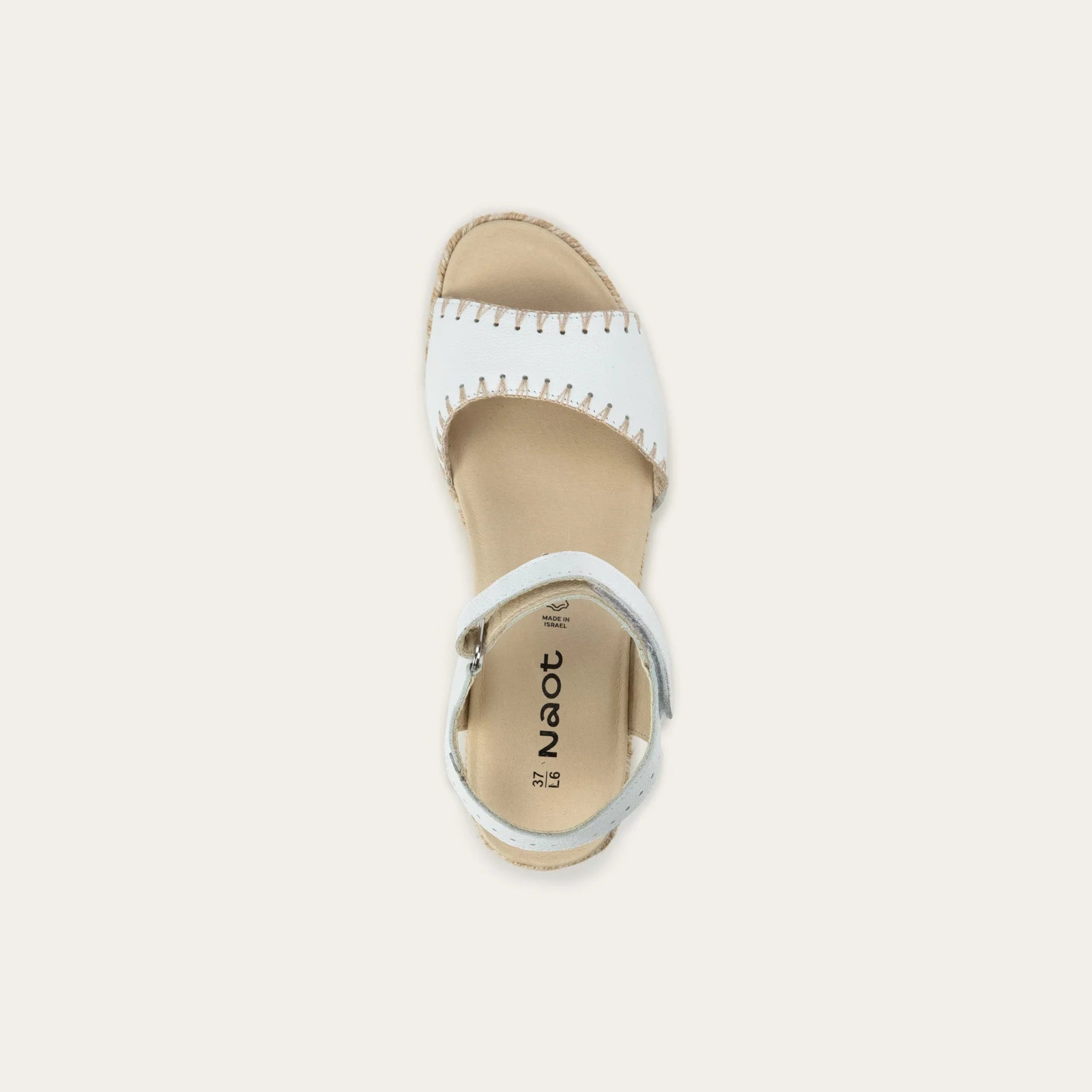NAOT Blanes - White Leather - Juli's Wearable Art