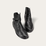 NAOT Briza - Soft Black Lthr/Jet Black Lthr/Black Croc Lthr - Juli's Wearable Art