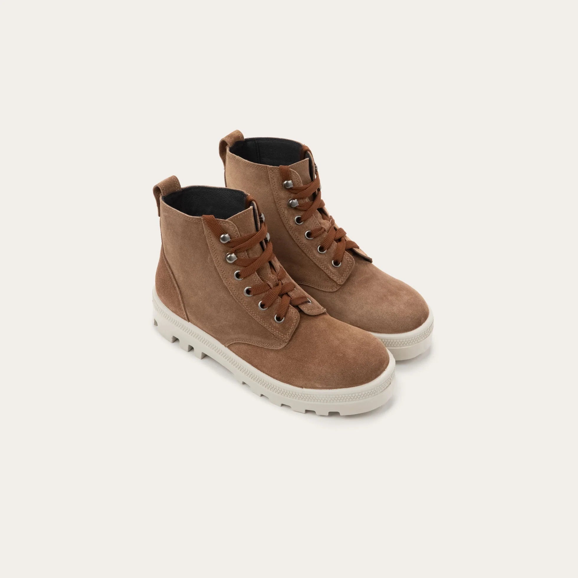 NAOT Canoe Boots Brown Cedar Suede
