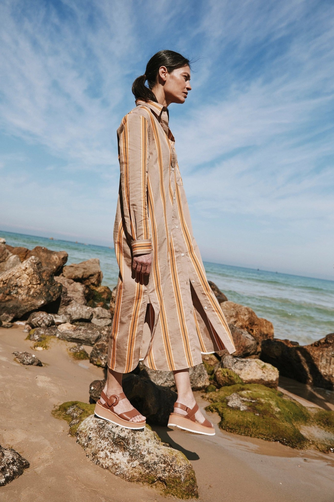 NAOT Crepe Sandal - Caramel Leather - Juli's Wearable Art