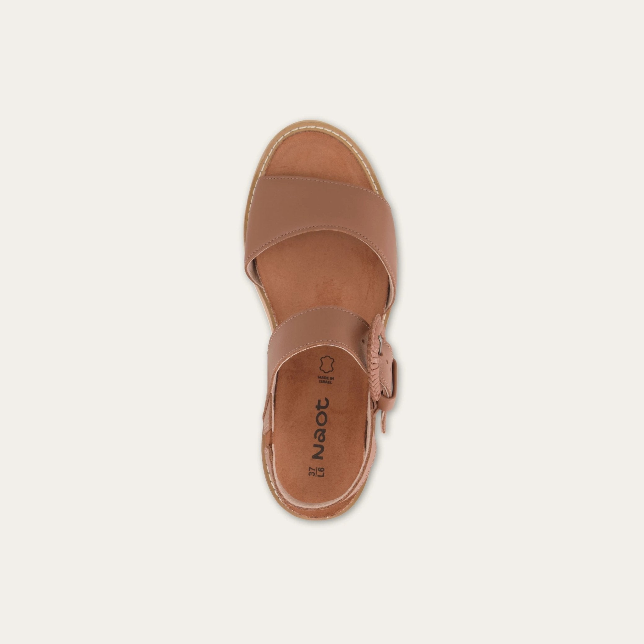 NAOT Crepe Sandal - Caramel Leather - Juli's Wearable Art