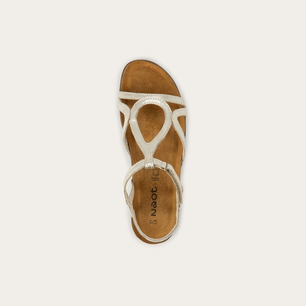 NAOT Dorith - Radiant Gold Leather - Juli's Wearable Art