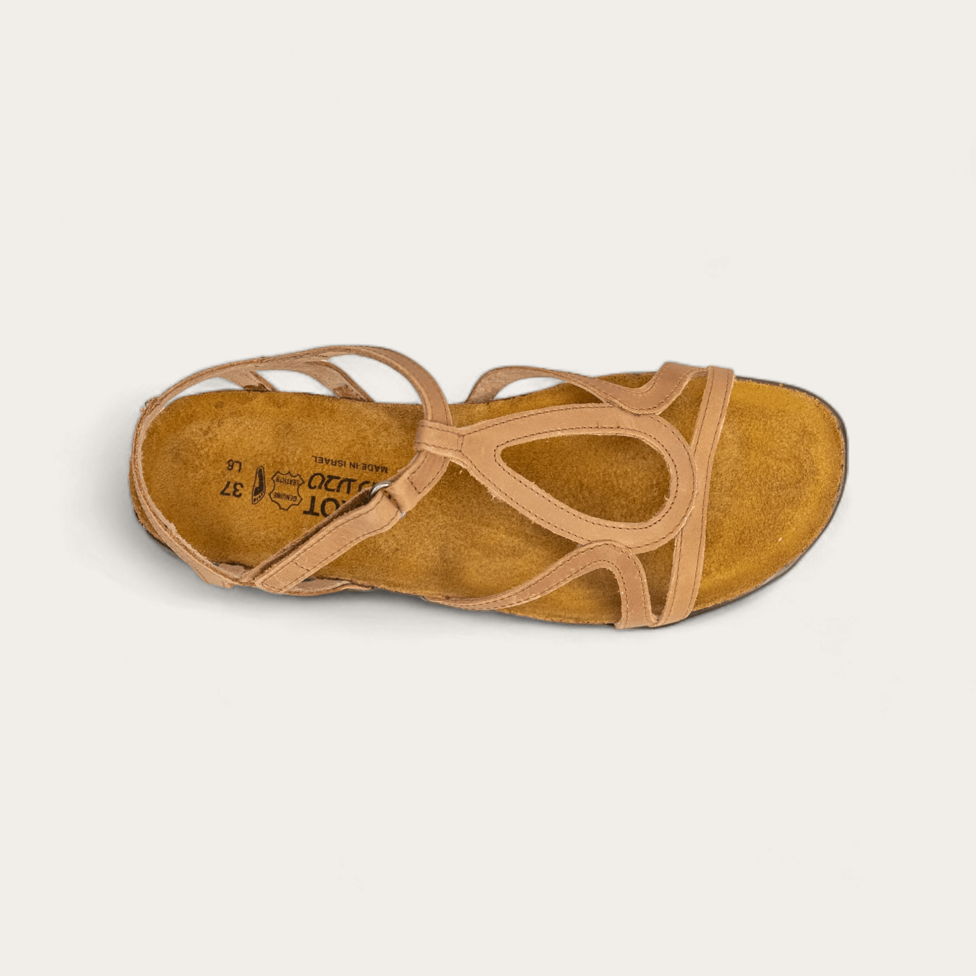 NAOT Dorith Sandal - Latte Brown Leather - Juli's Wearable Art