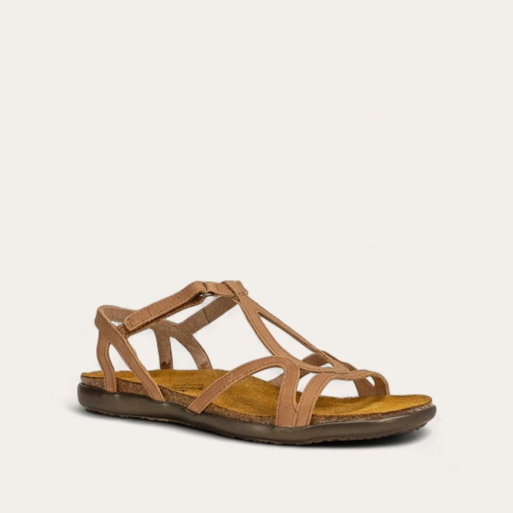 NAOT Dorith Sandal - Latte Brown Leather - Juli's Wearable Art