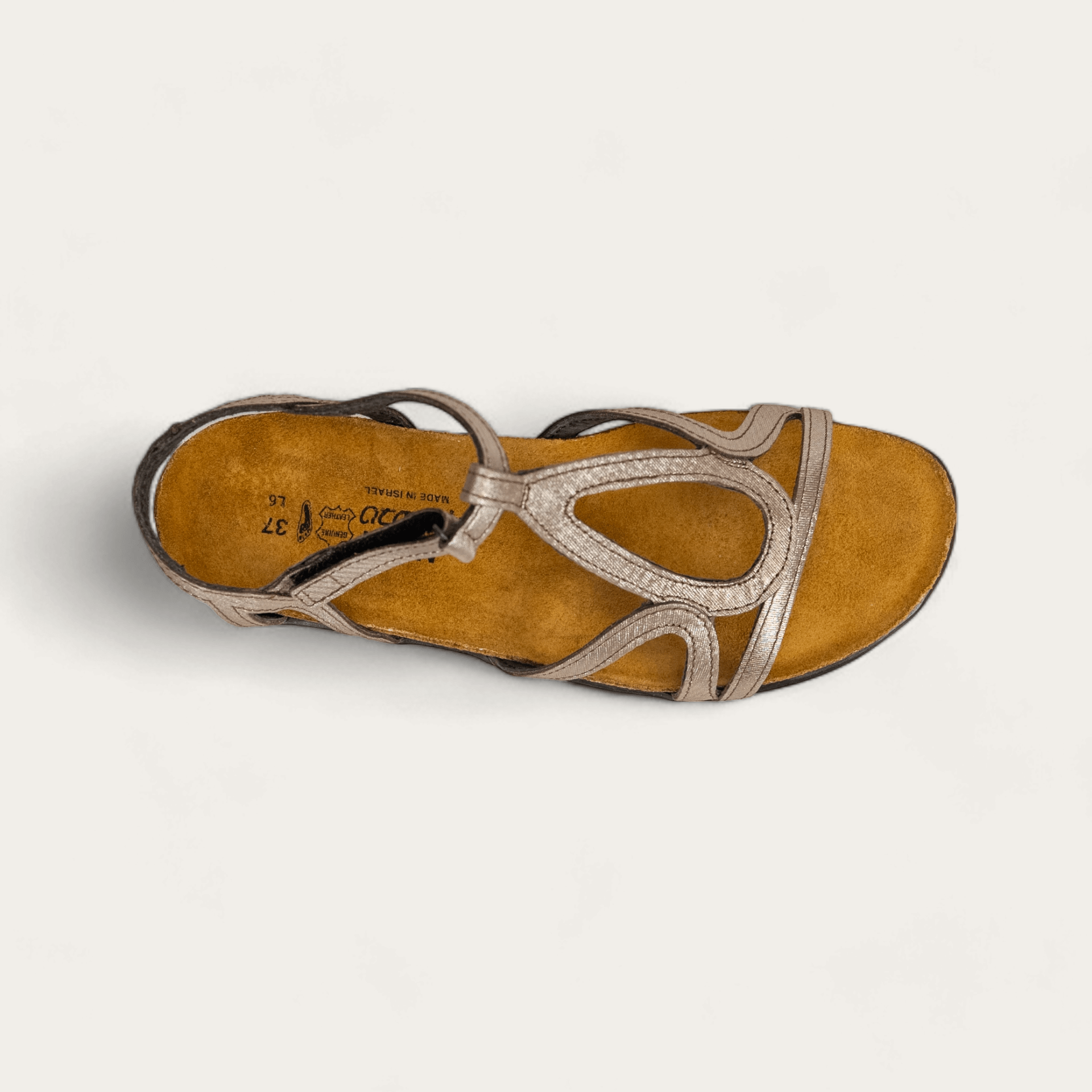 NAOT Dorith Sandals | Silver Threads Leather - Juli's Wearable Art