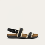 NAOT Dylan Sandals | Soft Black Leather - Juli's Wearable Art