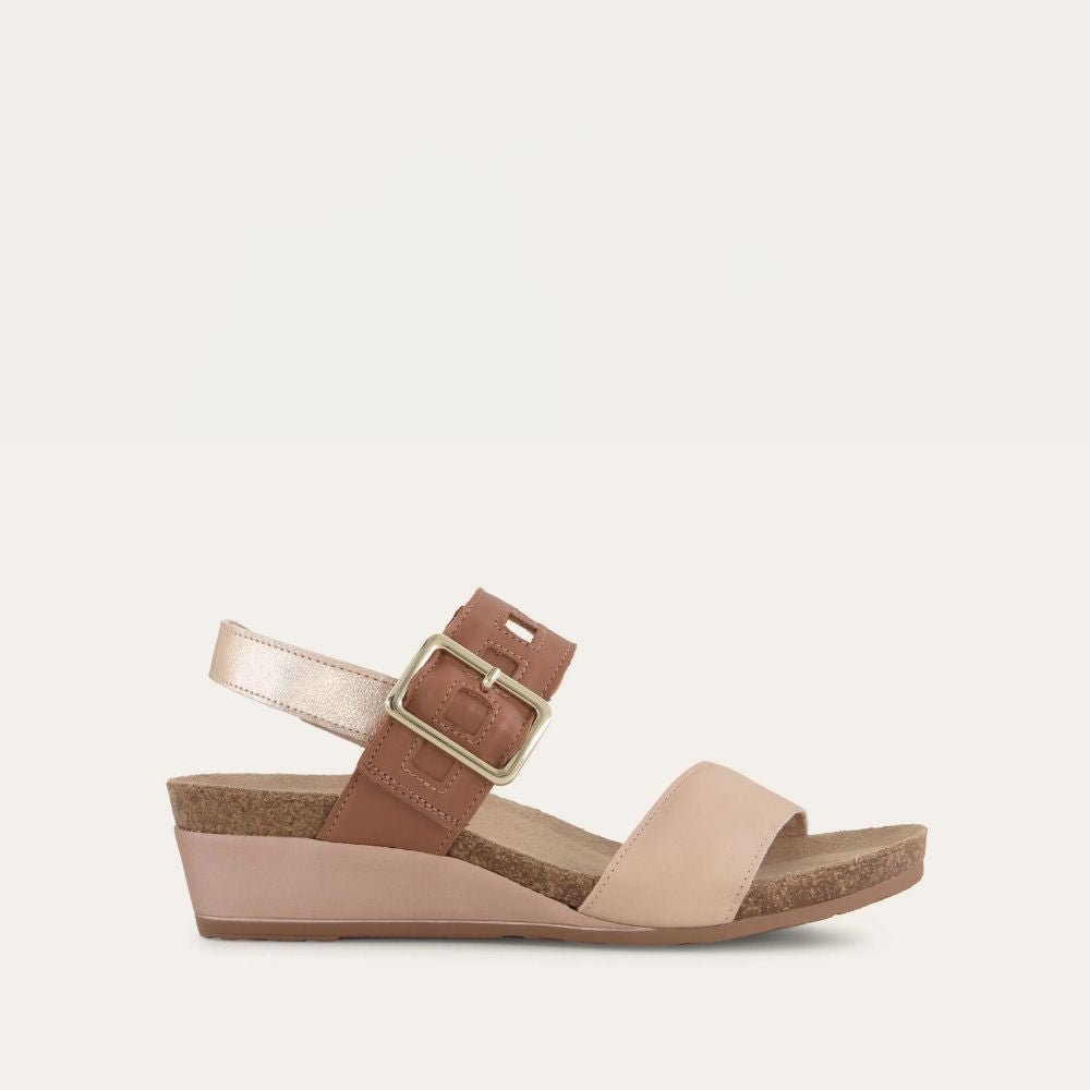 NAOT Dynasty Sandals | Blush/Caramel/Rose Gold - Juli's Wearable Art