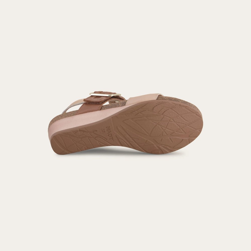 NAOT Dynasty Sandals | Blush/Caramel/Rose Gold - Juli's Wearable Art