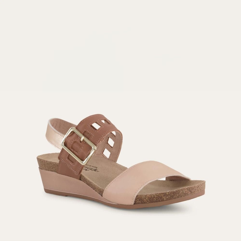 NAOT Dynasty Sandals | Blush/Caramel/Rose Gold - Juli's Wearable Art