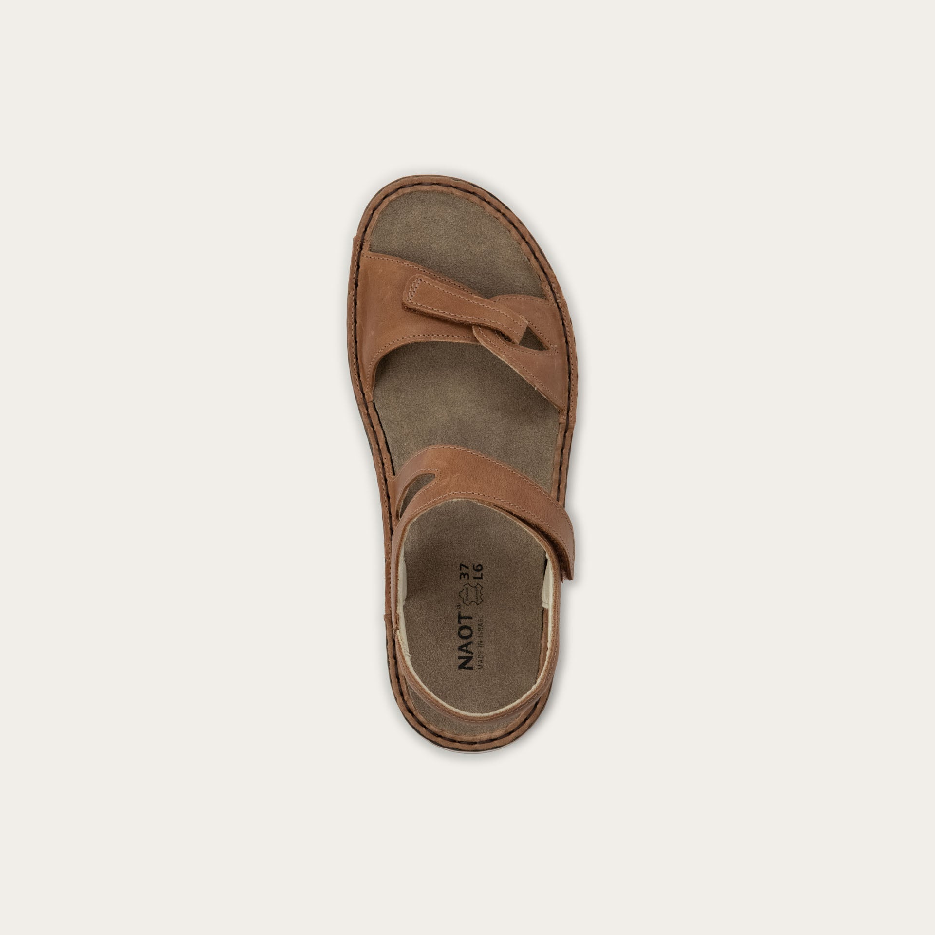 NAOT Evora Sandal - Latte Brown Leather - Juli's Wearable Art
