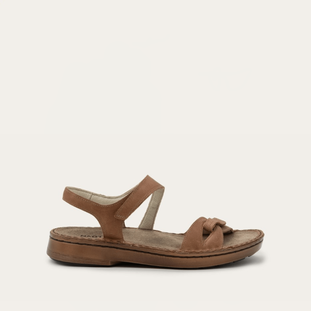 NAOT Evora Sandal - Latte Brown Leather - Juli's Wearable Art