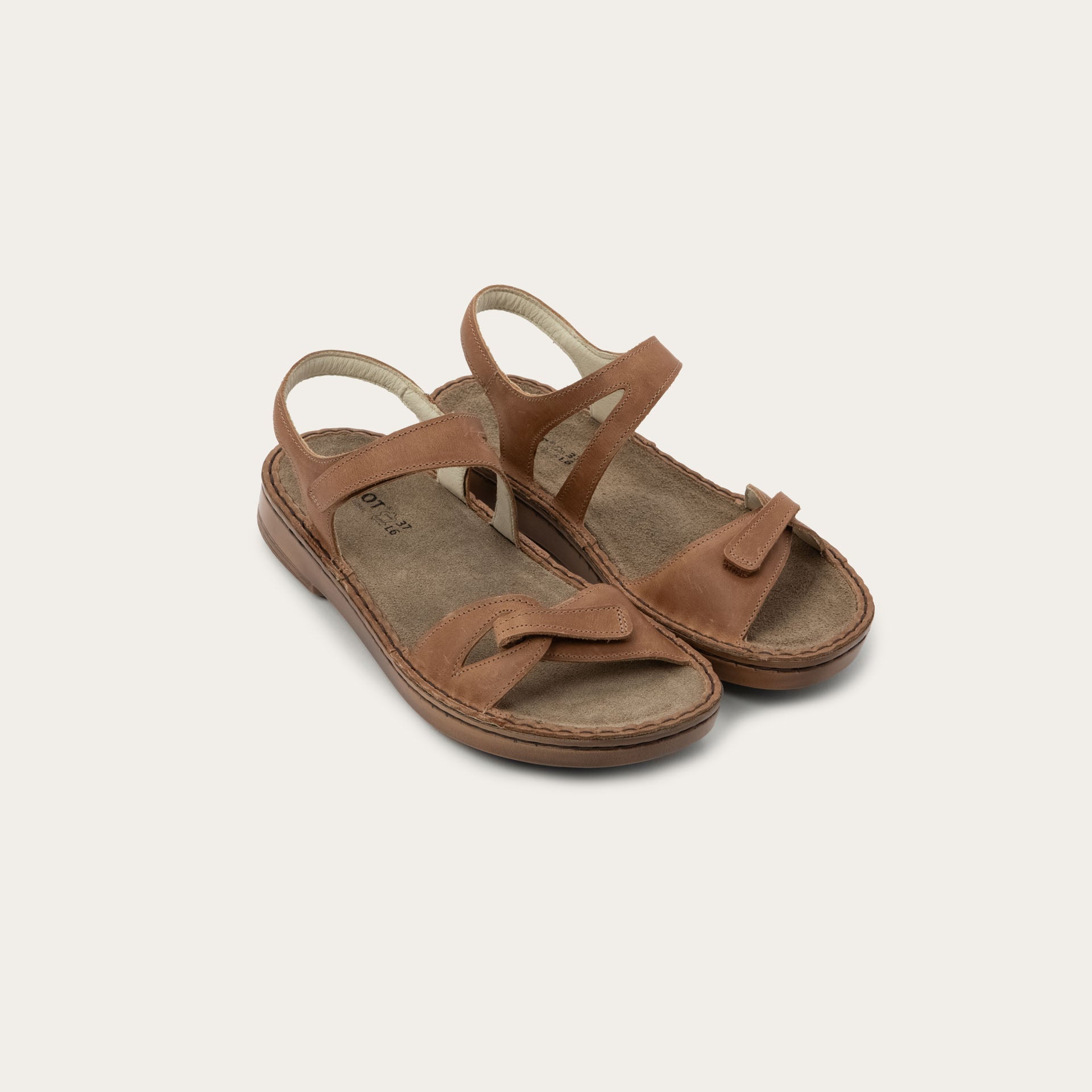 NAOT Evora Sandal - Latte Brown Leather - Juli's Wearable Art