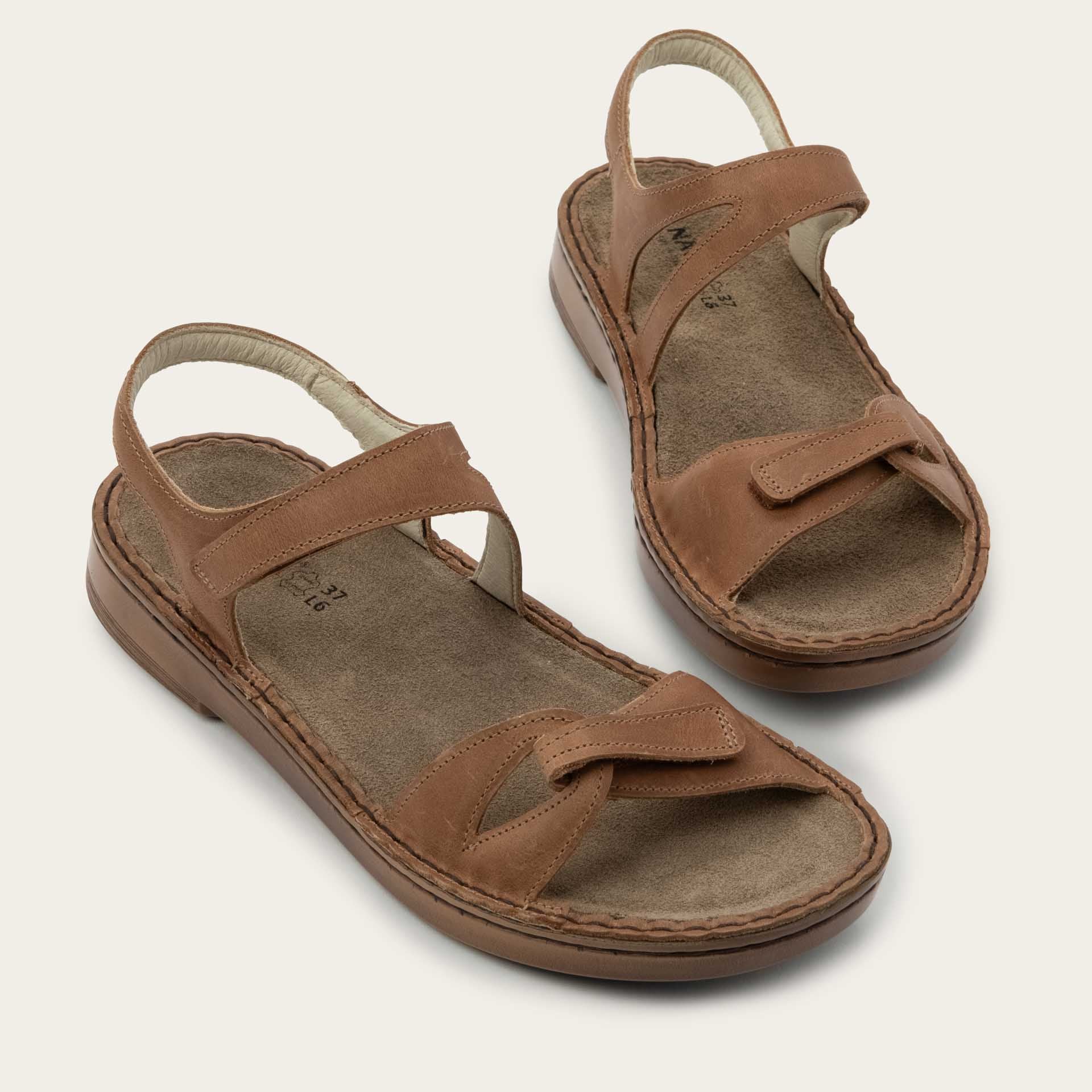 NAOT Evora Sandal - Latte Brown Leather - Juli's Wearable Art