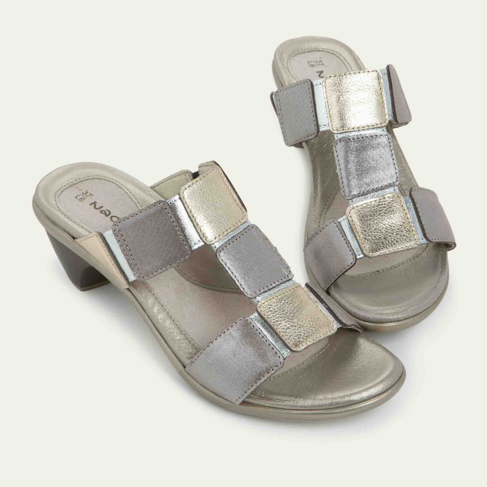 NAOT Form | Silver Threads /Radiant Gold /Soft Silver Leather - Juli's Wearable Art