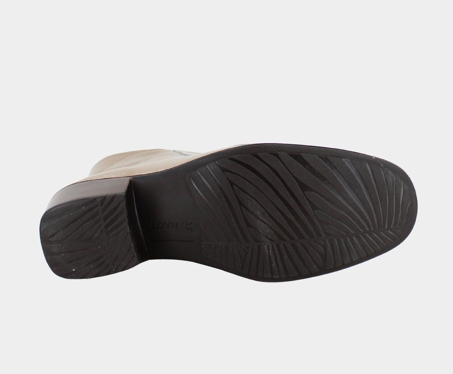 NAOT Goodie - Camel Crinkle Patent Leather - Juli's Wearable Art