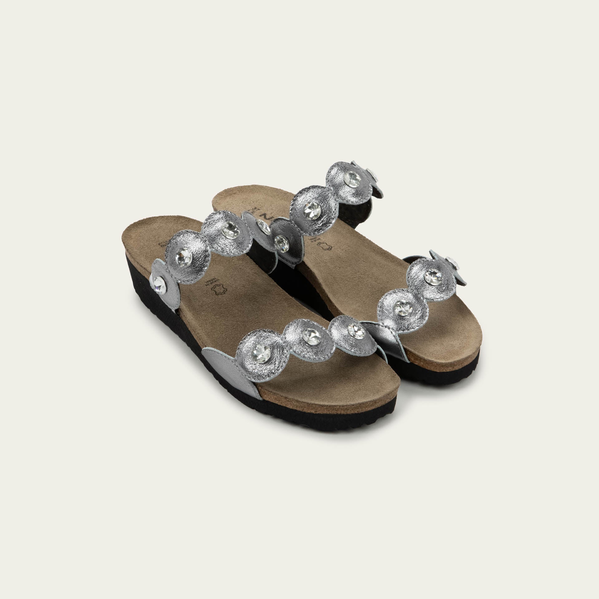 NAOT Hailey Sandal - Dark Pewter Leather - Juli's Wearable Art