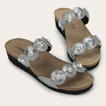 NAOT Hailey Sandal - Dark Pewter Leather - Juli's Wearable Art