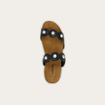 NAOT Hailey Sandal - Shiny Black Leather - Juli's Wearable Art