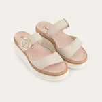 NAOT Halvah Sandals | Ivory Soft Leather - Juli's Wearable Art