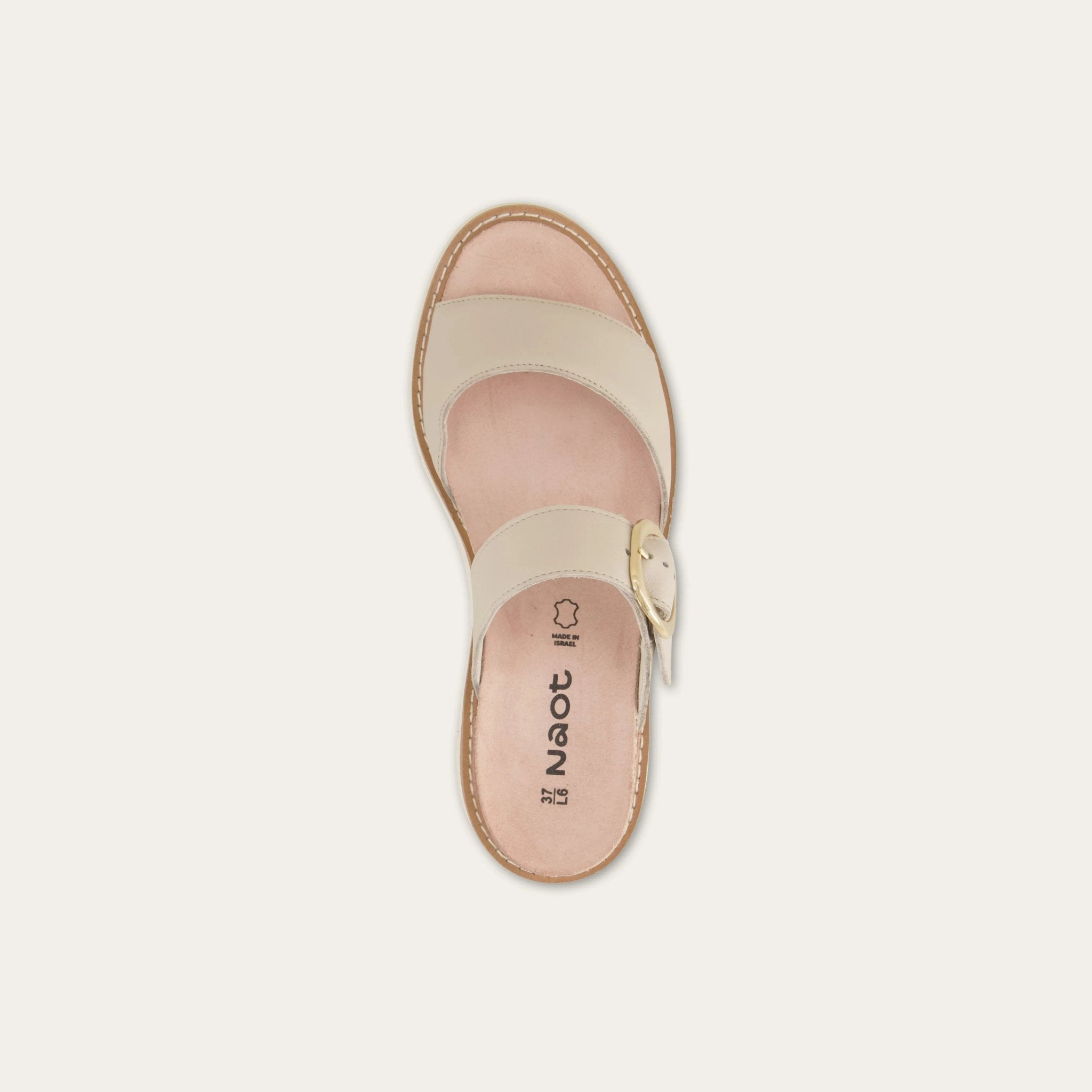 NAOT Halvah Sandals | Ivory Soft Leather - Juli's Wearable Art