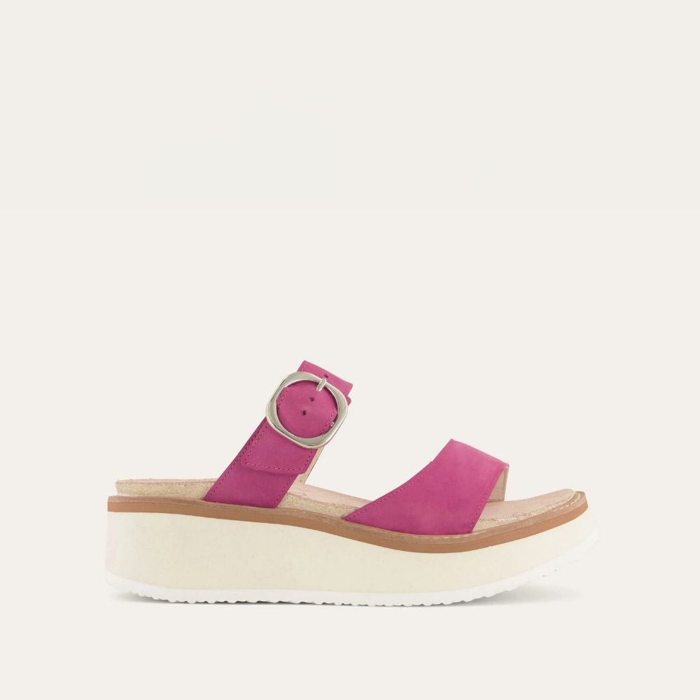 NAOT Halvah Sandals | Pink Plum Nubuck - Juli's Wearable Art