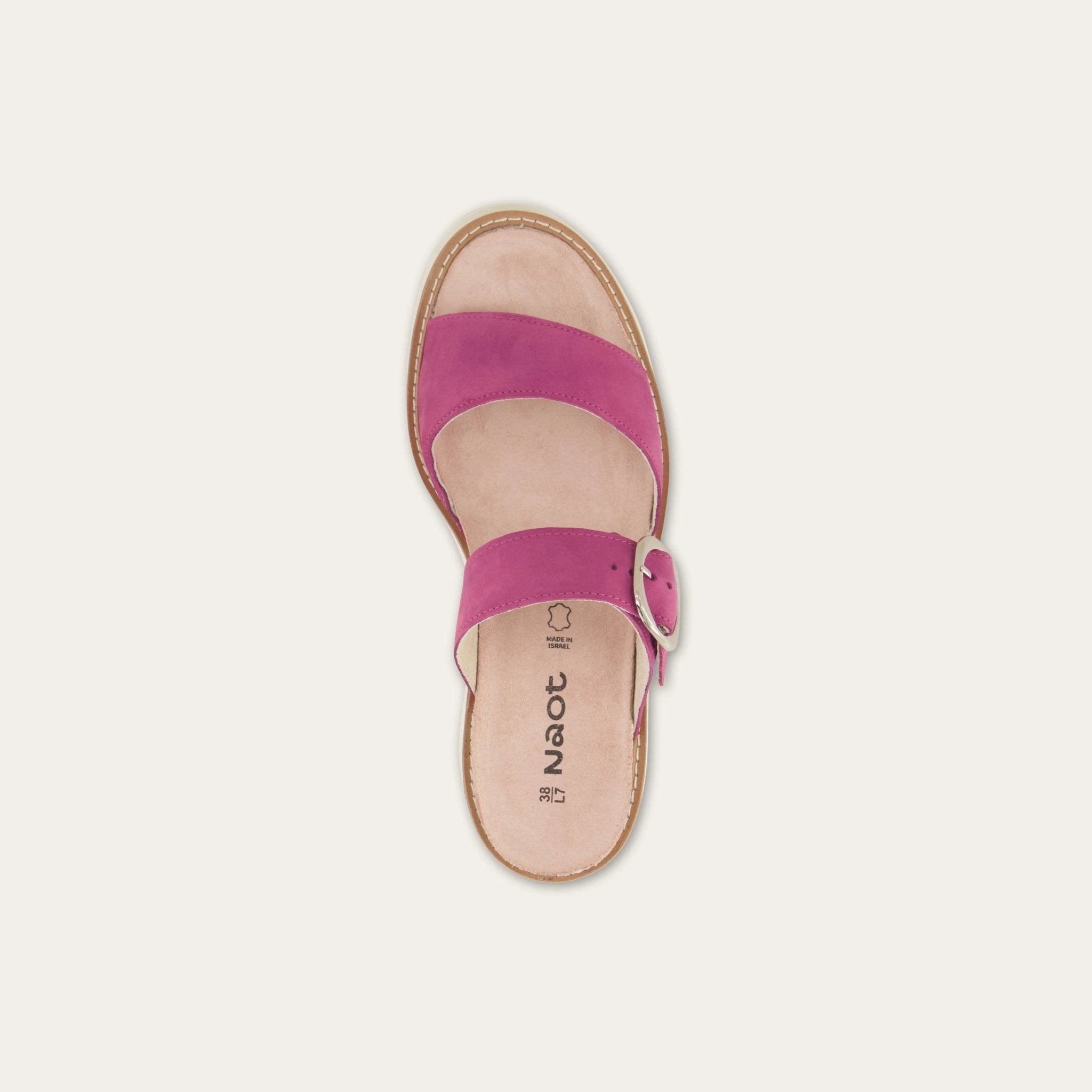 NAOT Halvah Sandals | Pink Plum Nubuck - Juli's Wearable Art