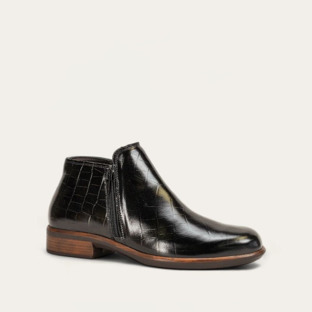 NAOT Helm - Black Croc Leather - Juli's Wearable Art